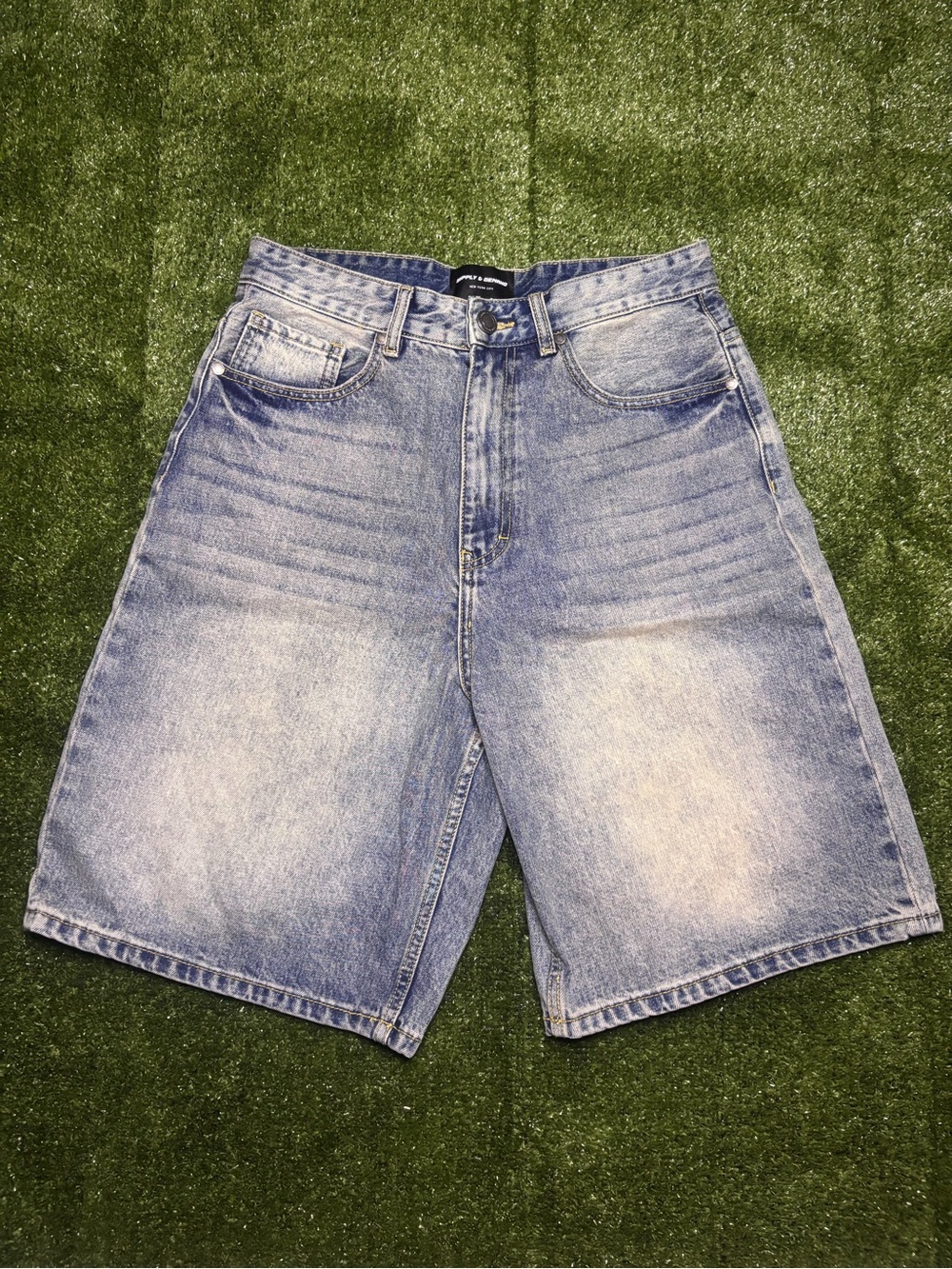 Classic Men's Denim Shorts - Light Blue